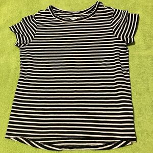 Old Navy Black and White Striped Top